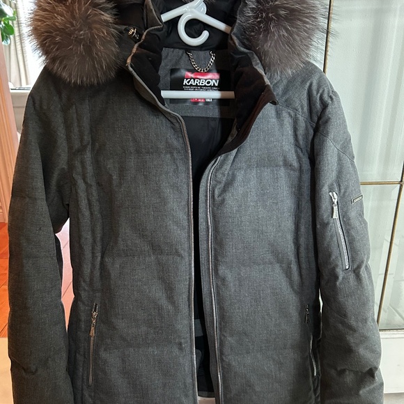 Karbon Winter Jacket with real fur - Picture 1 of 4